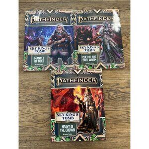 Pathfinder Second Edition Adventure Path Hardcover Book Lot Mantle of Gold